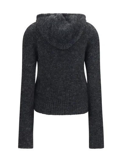 Our Legacy Alpaca Blend Zip-up Hoodie In Gray