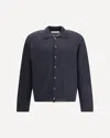 Our Legacy Men Alpaca Cardigan In Blue