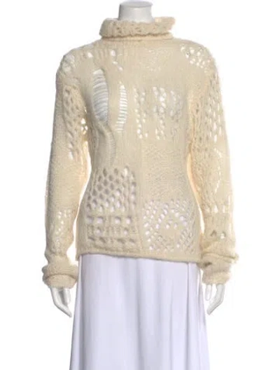 Pre-owned Our Legacy Alpaca Turtleneck Sweater In Neutral