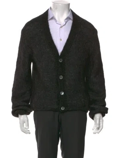 Pre-owned Our Legacy Alpaca V-neck Cardigan W/ Tags In Black
