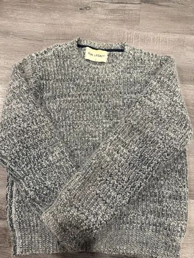 Pre-owned Our Legacy Alpaca Wool Heavy Knit Sweater In Indigo