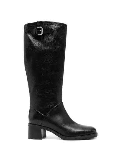 Our Legacy Alta Buckle Boots In Black