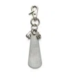 Our Legacy Aluminium Shoehorn Keyring In Black