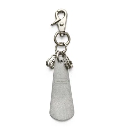 Our Legacy Aluminium Shoehorn Keyring In Black