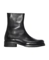 Our Legacy Camion Square-toe Leather Boots In Black