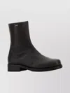 Our Legacy Ankle Boots With Block Heel And Round Toe In Black