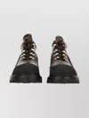 Our Legacy Ankle Boots With Round Toe And Lug Sole In Black
