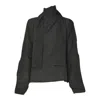 Our Legacy Anthracite Long-sleeved Shirt With Scarf Detail In Black