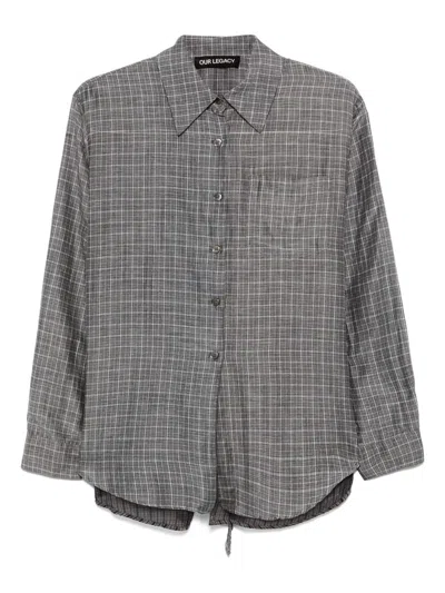 Our Legacy Apron Shirt Clothing In Blue
