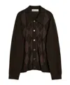 Our Legacy Mens Pub Argyle Evening Diamond-stitch Wool Polo Shirt In Brown