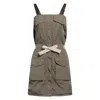 Our Legacy Army Green High Twist Solaro Short Dress In Green