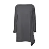 Our Legacy Asymmetrical Grey Midi Dress With Tied Waist In Grey
