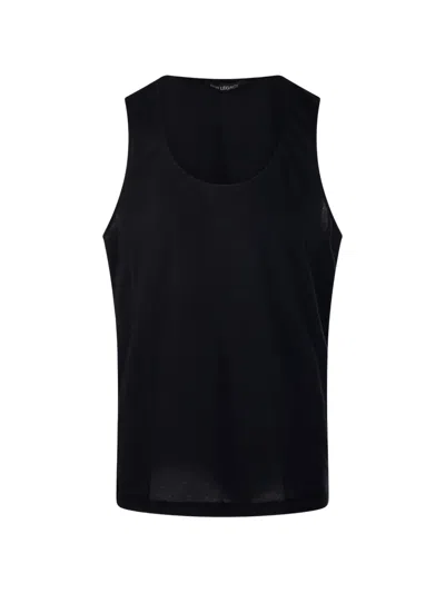 Our Legacy Athletic Tank Top Round Neck Sleeveless In Black