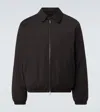 Our Legacy Mens Churchill Stripe Avenue Puffer Woven Jacket In Burgundy