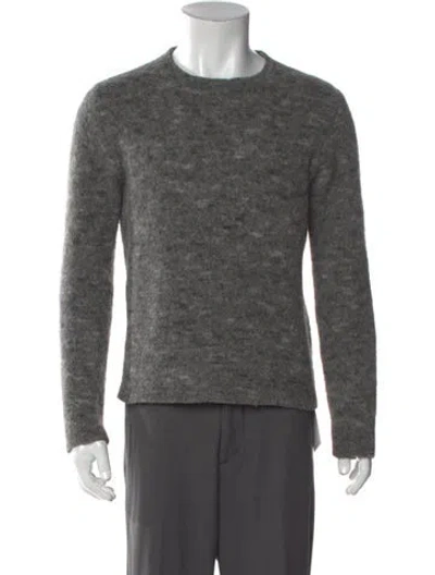 Pre-owned Our Legacy Baby Alpaca Crew Neck Pullover In Gray