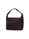 Our Legacy Luxurious Shoulder Bag Fur Texture In Brown