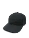 Our Legacy Sporty Hat With Curved Brim And Metal Buckle In Black
