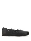 Our Legacy Laced Slip-in Ballerina Shoes In Black