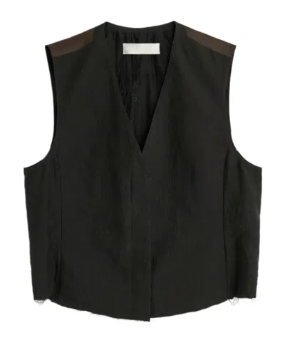 Our Legacy Base Waistcoat In Black