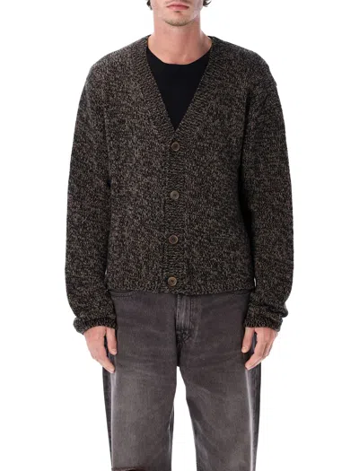 Our Legacy Bear Twist Mouline Wool Cardigan In Black