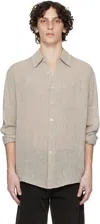 Our Legacy Textured Fabric Long Sleeves Chest Pocket Shirt