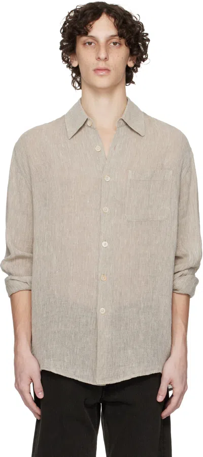 OUR LEGACY BEIGE ABOVE SHIRT