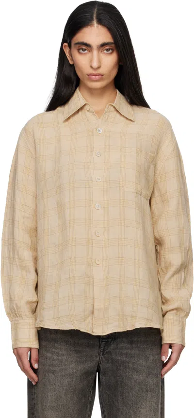 Our Legacy Beige Above Shirt In Nude