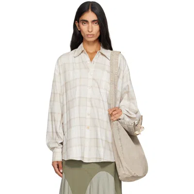 Our Legacy Beige Borrowed Shirt In Neutral