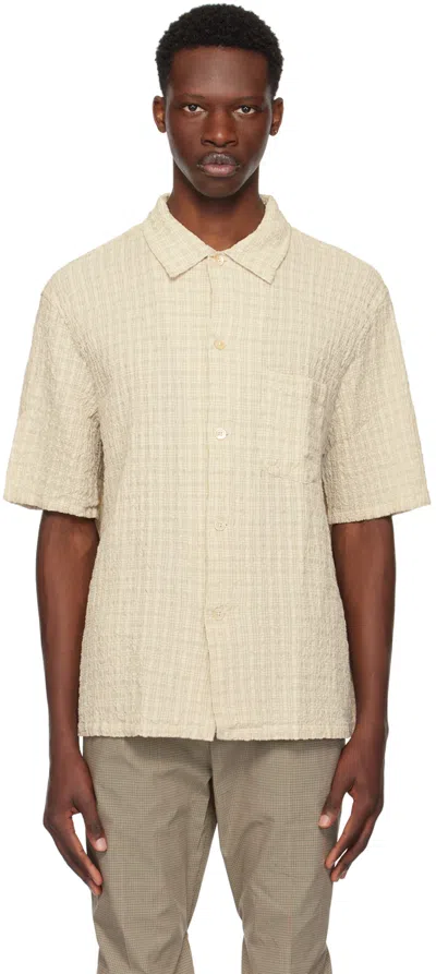 Our Legacy Beige Box Shirt In Light Authentic Seer