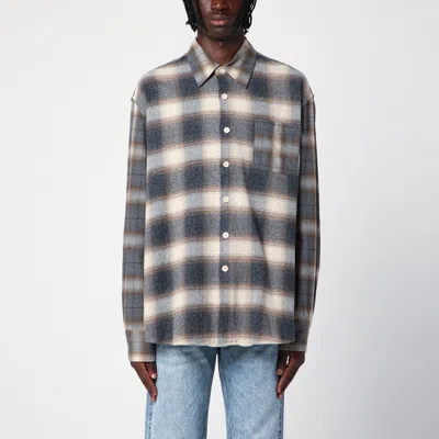 Our Legacy Beige Checked Above Shirt In Multicolor