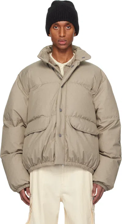 OUR LEGACY BEIGE INHALE PUFFA JACKET