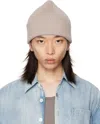 Our Legacy Beige Knit Beanie In Neutral
