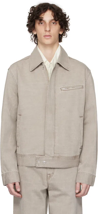 OUR LEGACY BEIGE MILLER DENIM JACKET