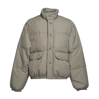 OUR LEGACY BEIGE NYLON INHALE PUFFER JACKET
