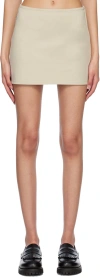Our Legacy Slim-fit Miniskirt In Dusty White Muted Sc