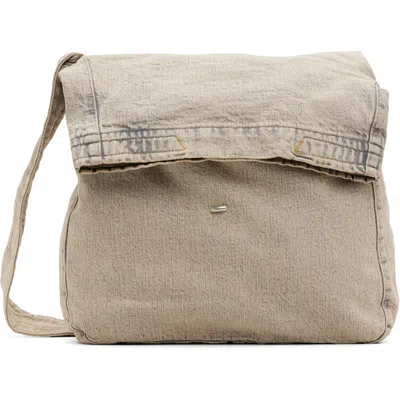Our Legacy Beige Sling Bag In Wolfpack Wash