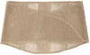 Our Legacy Beige Triangular Scarf In Beige Melange Linen