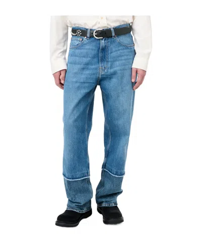 Our Legacy Belt Loop Denim Trousers In Blue
