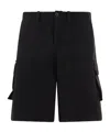 Our Legacy Mount Cotton-canvas Cargo Shorts In Black