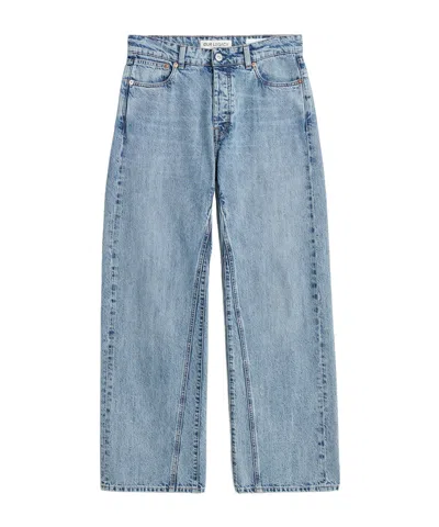 Our Legacy Belt Ring Denim Trousers In Blue