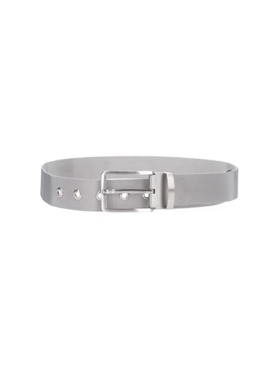Our Legacy Belt "sharkmesh" In Silver