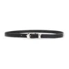 Our Legacy Belt Leather Silver-tone Hardware In Black