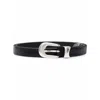 Our Legacy Leather Belt In Black