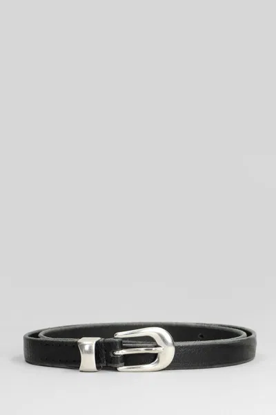 Our Legacy Leather Belt In Black