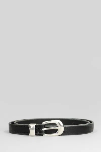 Our Legacy Belts In Black Leather
