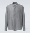 Our Legacy Checked Pattern Button-down Collar Shirt In Green