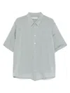 Our Legacy Beyond Shirt - Men's - Mother Of Pearl/silk/viscose In Geo Stripe Ceremonial Viscose