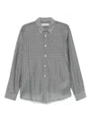 Our Legacy Checked Pattern Button-down Collar Shirt In Gray