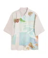 Our Legacy Printed Short Sleeve Lightweight Fabric Shirt In Pink