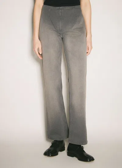 Our Legacy Biker Faded Pants In Grey